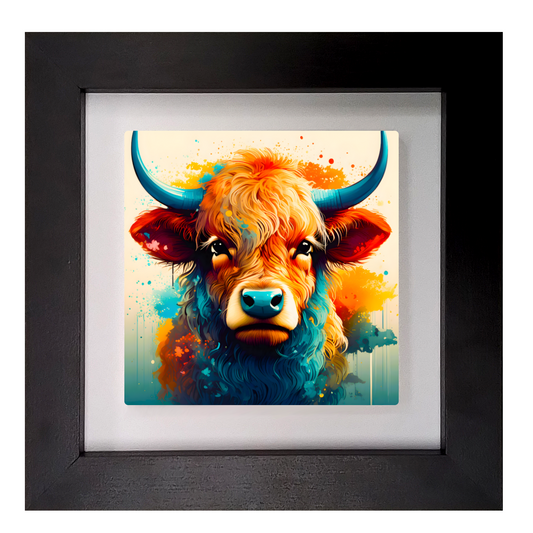Highland Cattle 4, Ceramic Art Prints, Unique Image, Highly Detailed, Vibrant Colours, Gift Idea, An Enduring Gift...