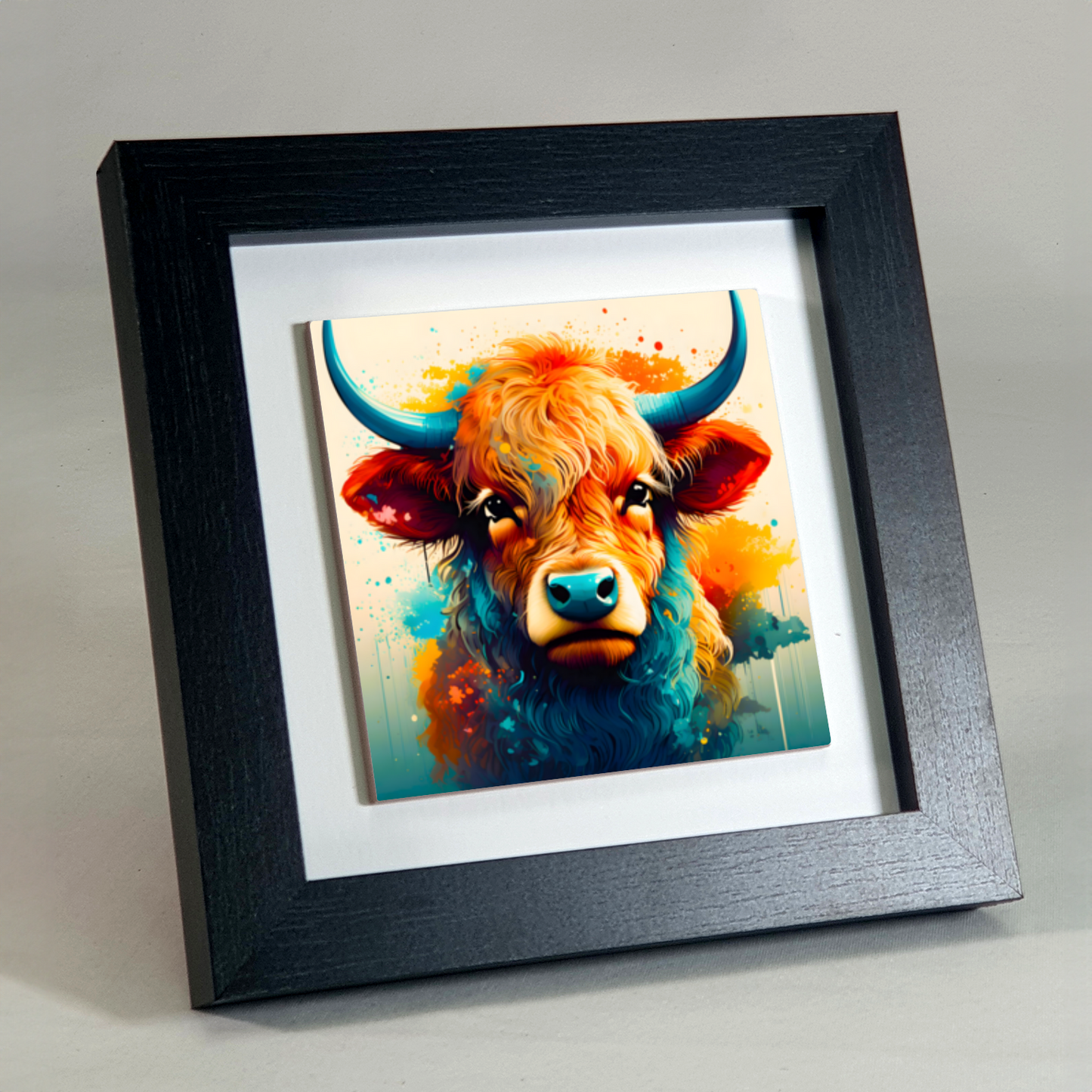Highland Cattle 4, Ceramic Art Prints, Unique Image, Highly Detailed, Vibrant Colours, Gift Idea, An Enduring Gift...