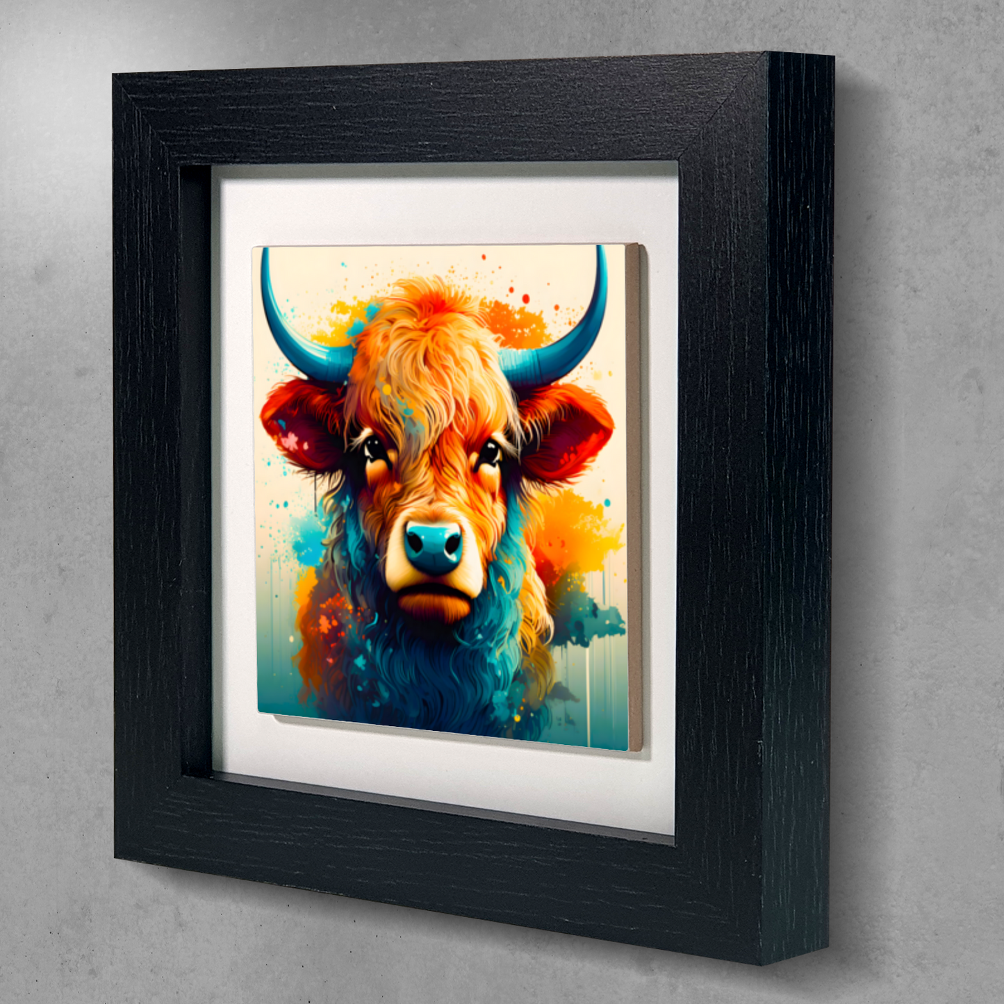 Highland Cattle 4, Ceramic Art Prints, Unique Image, Highly Detailed, Vibrant Colours, Gift Idea, An Enduring Gift...