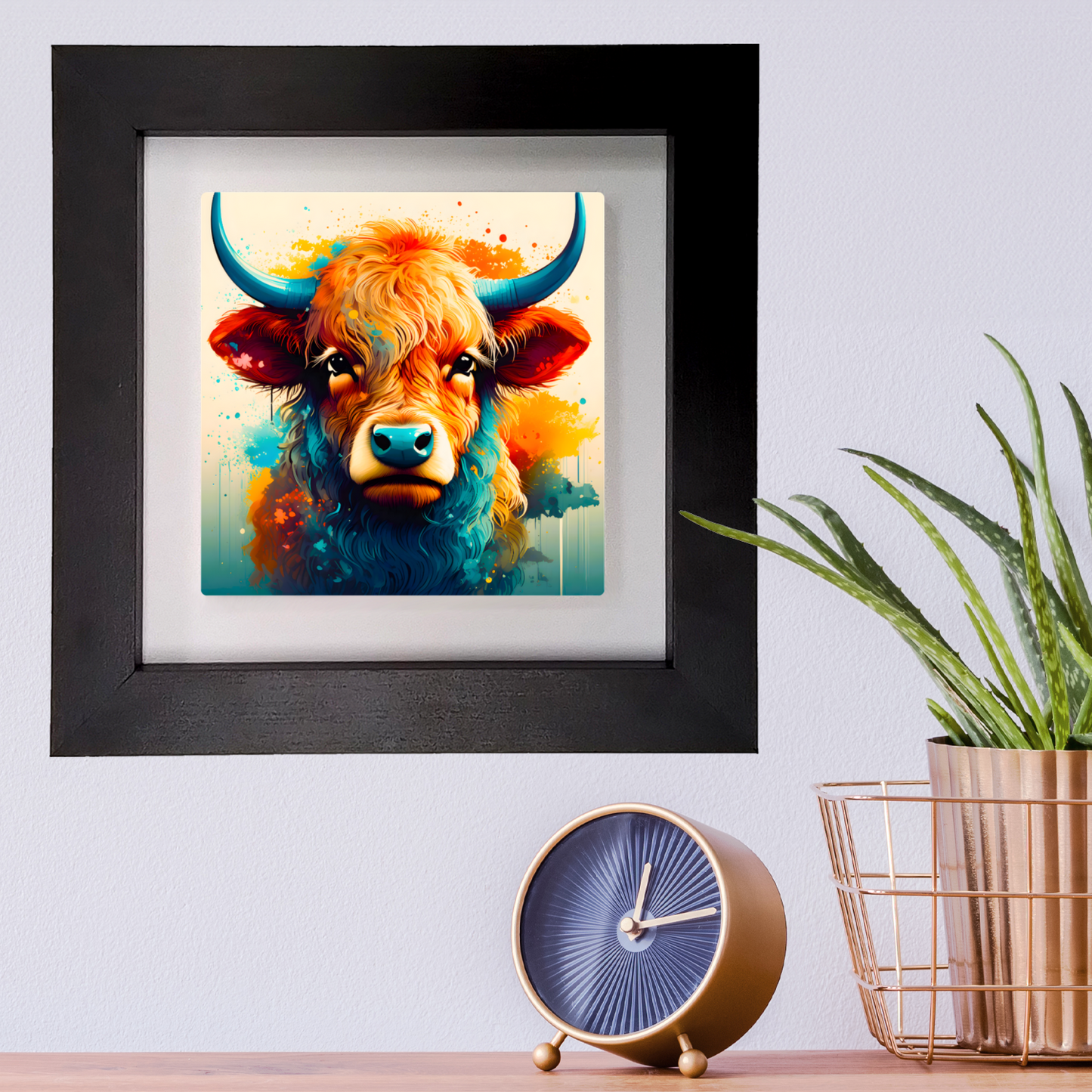 Highland Cattle 4, Ceramic Art Prints, Unique Image, Highly Detailed, Vibrant Colours, Gift Idea, An Enduring Gift...