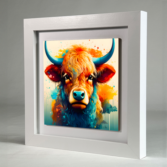 Highland Cattle 4, Ceramic Art Prints, Unique Image, Highly Detailed, Vibrant Colours, Gift Idea, An Enduring Gift...