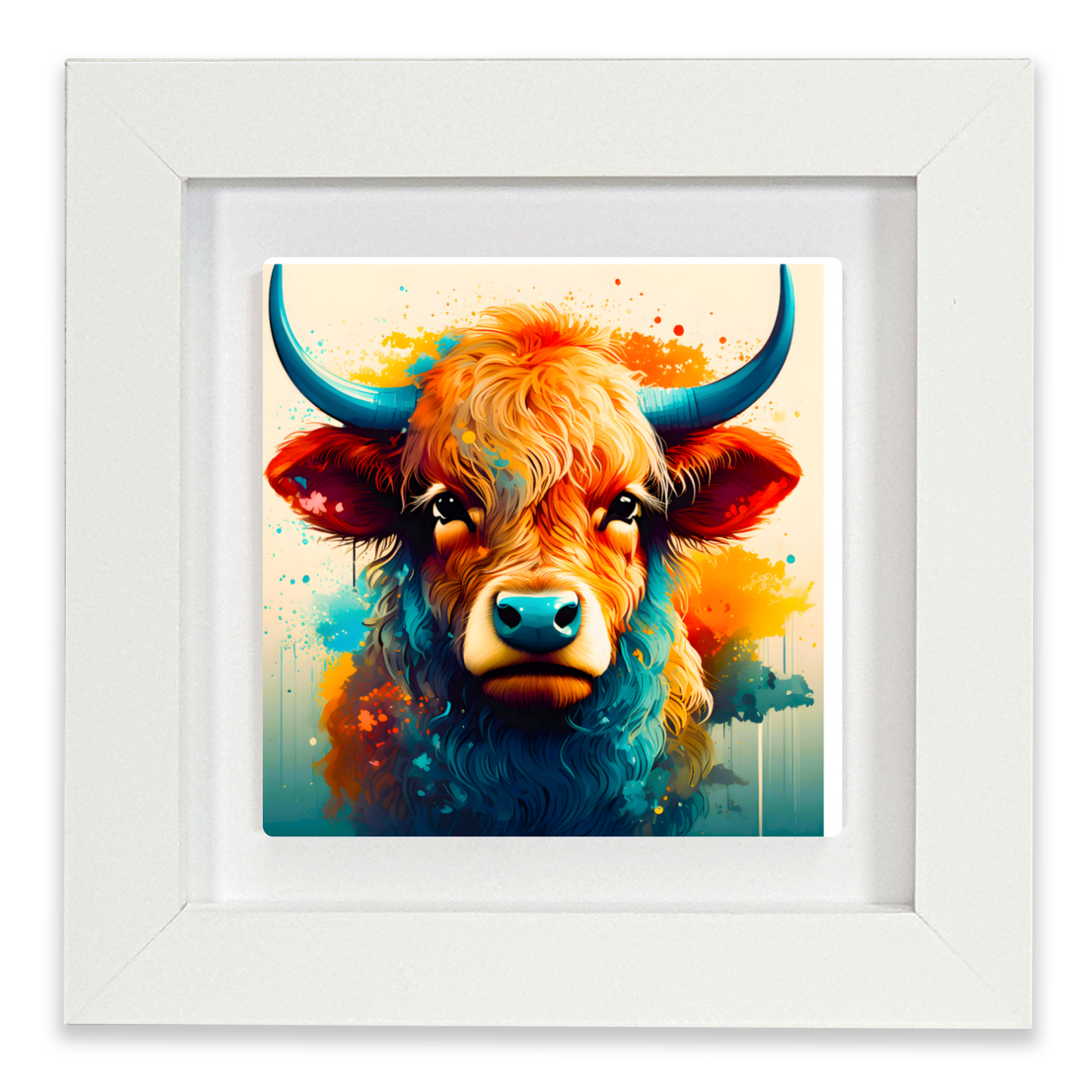 Highland Cattle 4, Ceramic Art Prints, Unique Image, Highly Detailed, Vibrant Colours, Gift Idea, An Enduring Gift...