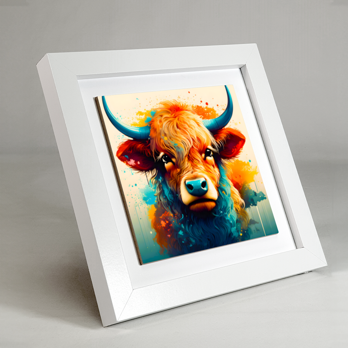 Highland Cattle 4, Ceramic Art Prints, Unique Image, Highly Detailed, Vibrant Colours, Gift Idea, An Enduring Gift...