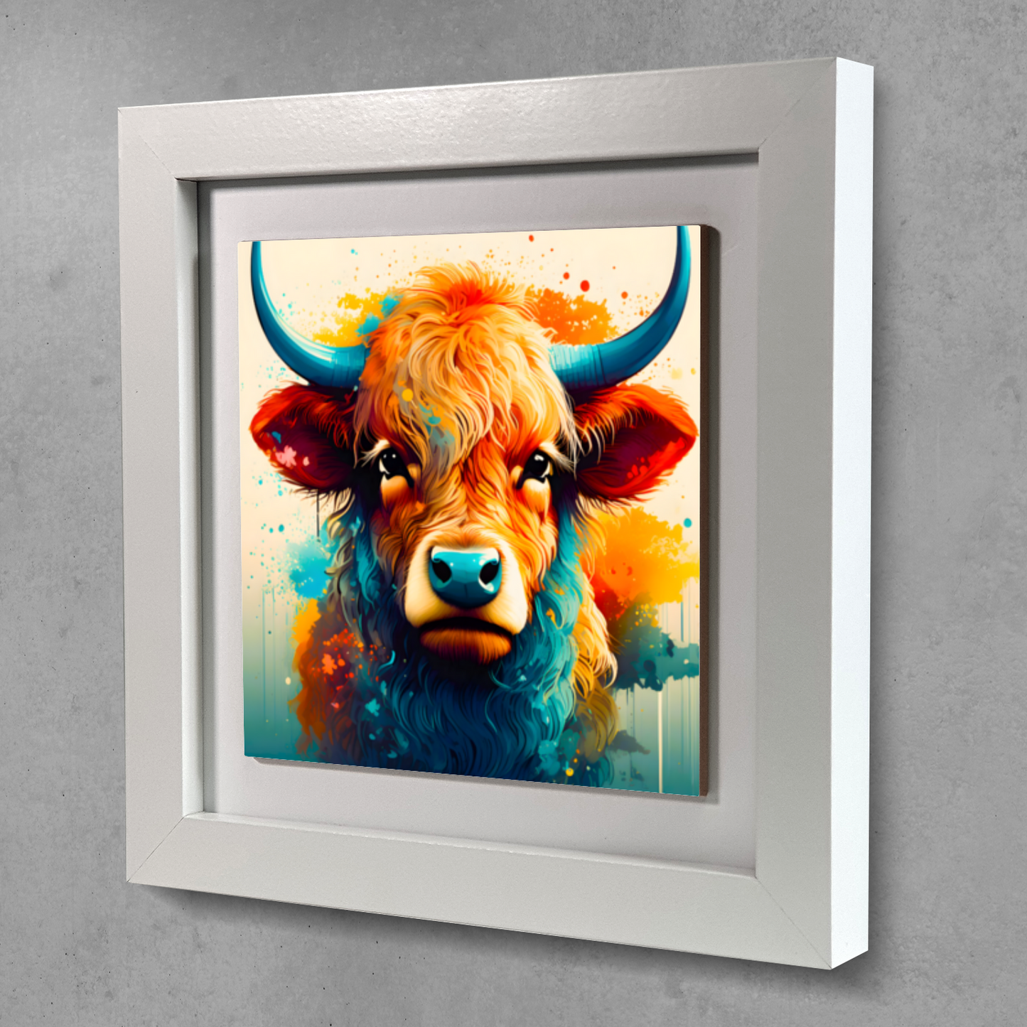 Highland Cattle 4, Ceramic Art Prints, Unique Image, Highly Detailed, Vibrant Colours, Gift Idea, An Enduring Gift...