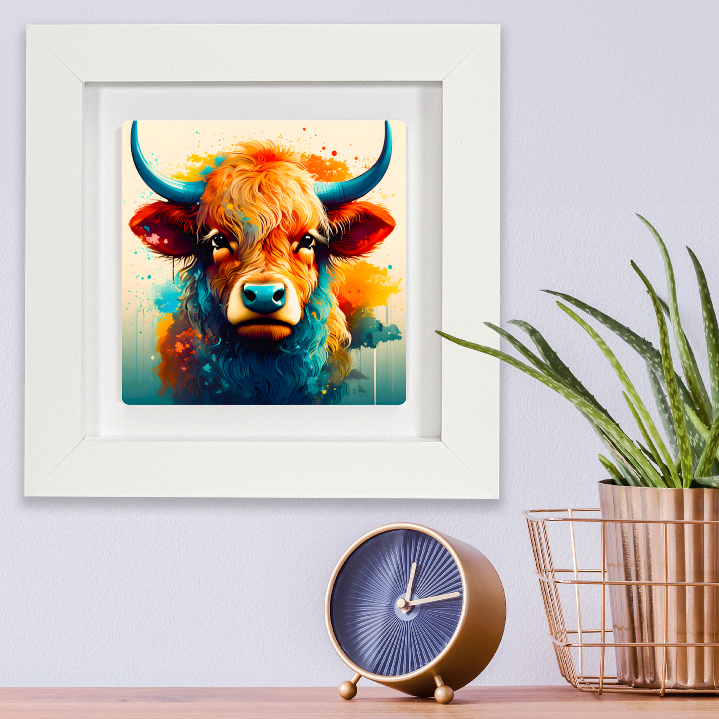 Highland Cattle 4, Ceramic Art Prints, Unique Image, Highly Detailed, Vibrant Colours, Gift Idea, An Enduring Gift...