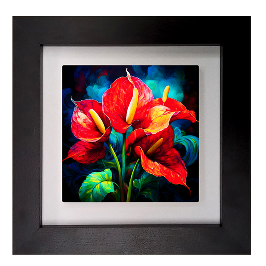 Anthurium 6, Ceramic Art Print, Unique Image, Highly Detailed, Vibrant Colours, Gift Idea, An Enduring Gift...