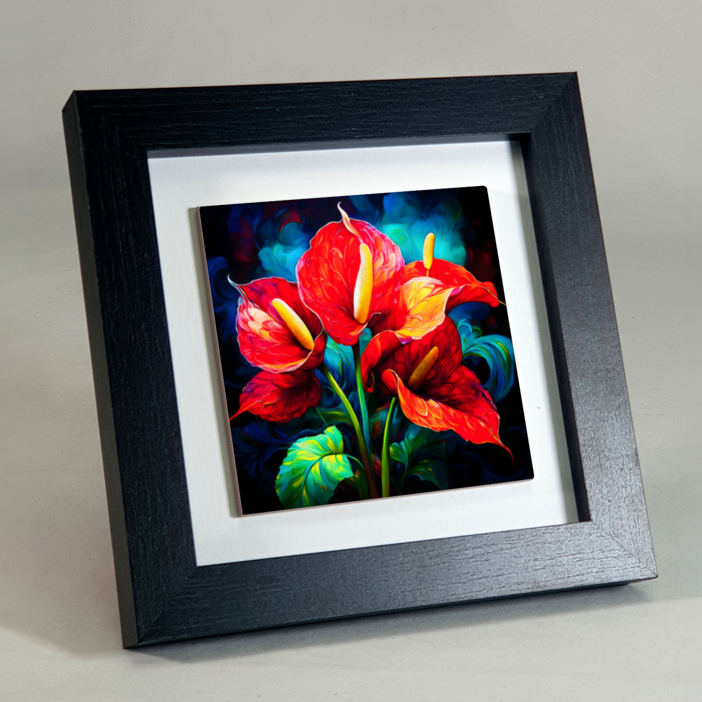 Anthurium 6, Ceramic Art Print, Unique Image, Highly Detailed, Vibrant Colours, Gift Idea, An Enduring Gift...