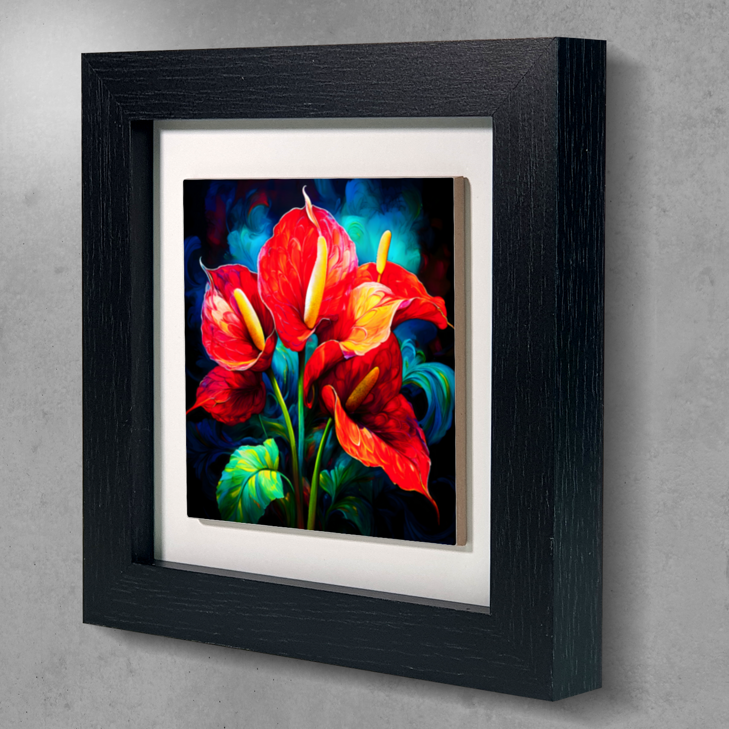 Anthurium 6, Ceramic Art Print, Unique Image, Highly Detailed, Vibrant Colours, Gift Idea, An Enduring Gift...