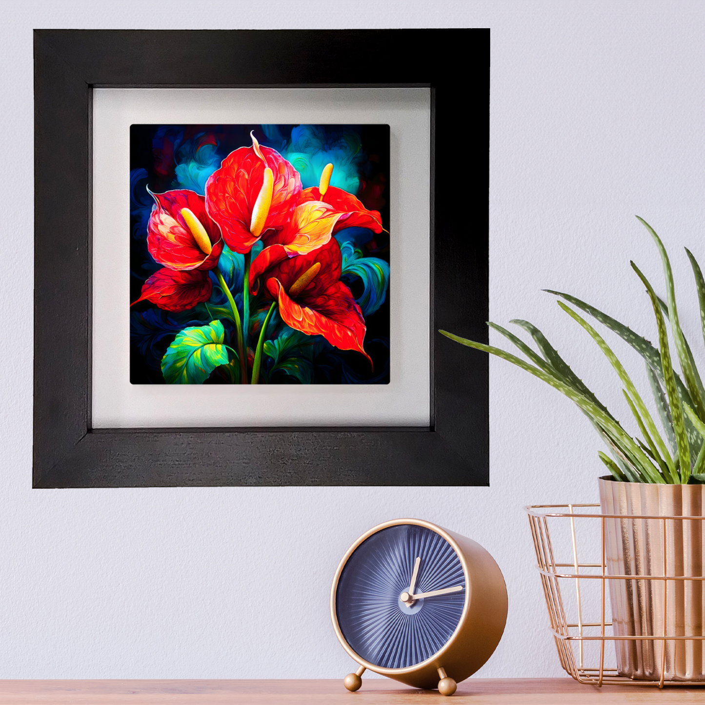 Anthurium 6, Ceramic Art Print, Unique Image, Highly Detailed, Vibrant Colours, Gift Idea, An Enduring Gift...