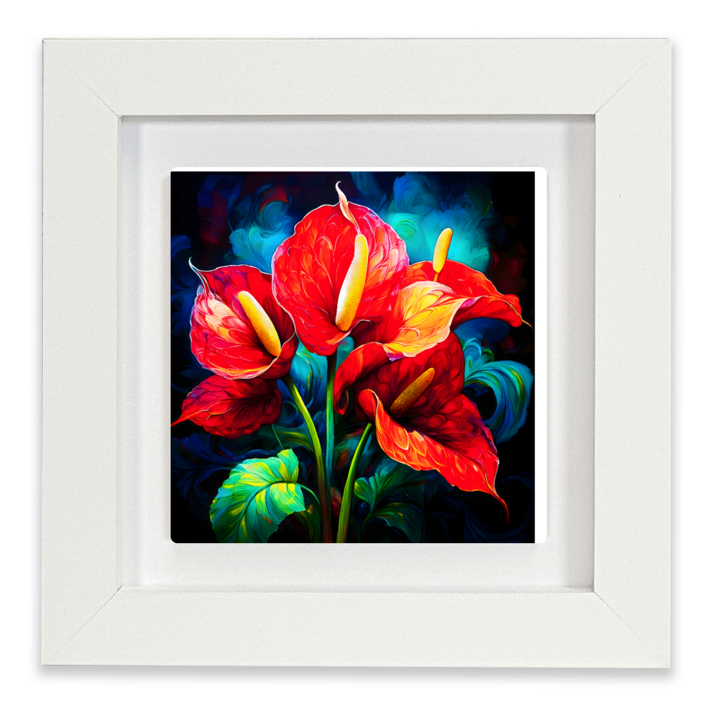 Anthurium 6, Ceramic Art Print, Unique Image, Highly Detailed, Vibrant Colours, Gift Idea, An Enduring Gift...