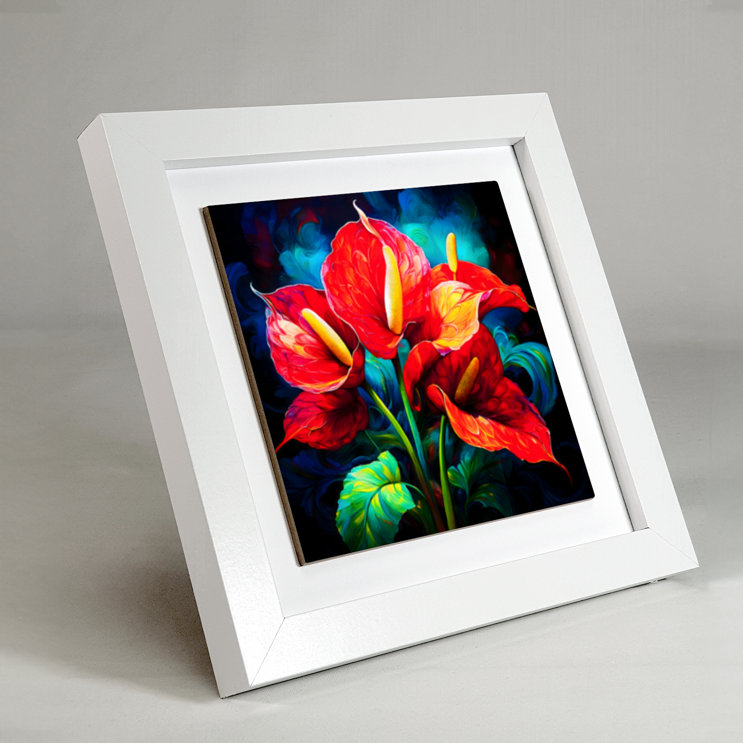Anthurium 6, Ceramic Art Print, Unique Image, Highly Detailed, Vibrant Colours, Gift Idea, An Enduring Gift...