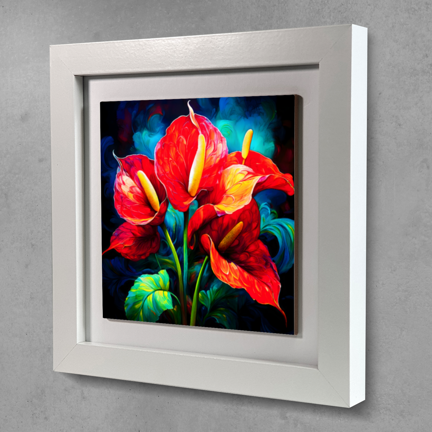 Anthurium 6, Ceramic Art Print, Unique Image, Highly Detailed, Vibrant Colours, Gift Idea, An Enduring Gift...