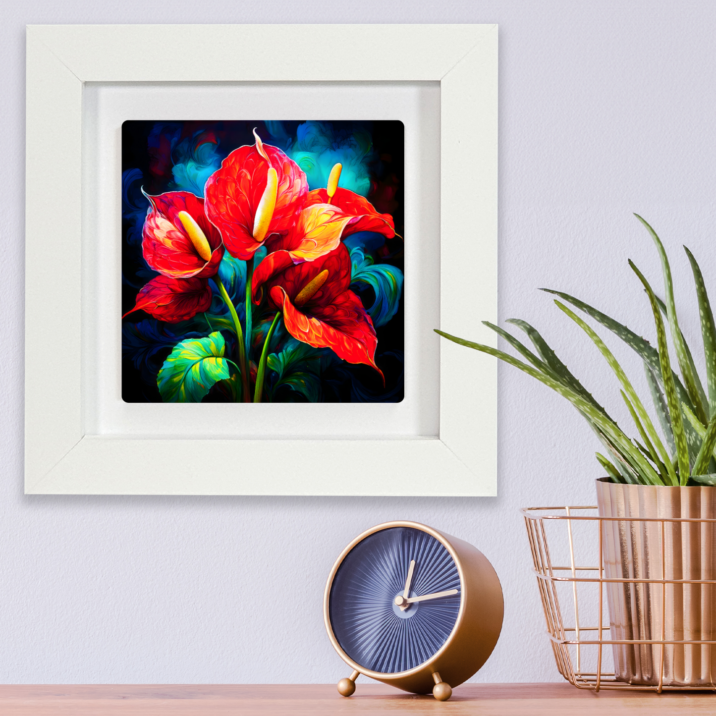 Anthurium 6, Ceramic Art Print, Unique Image, Highly Detailed, Vibrant Colours, Gift Idea, An Enduring Gift...