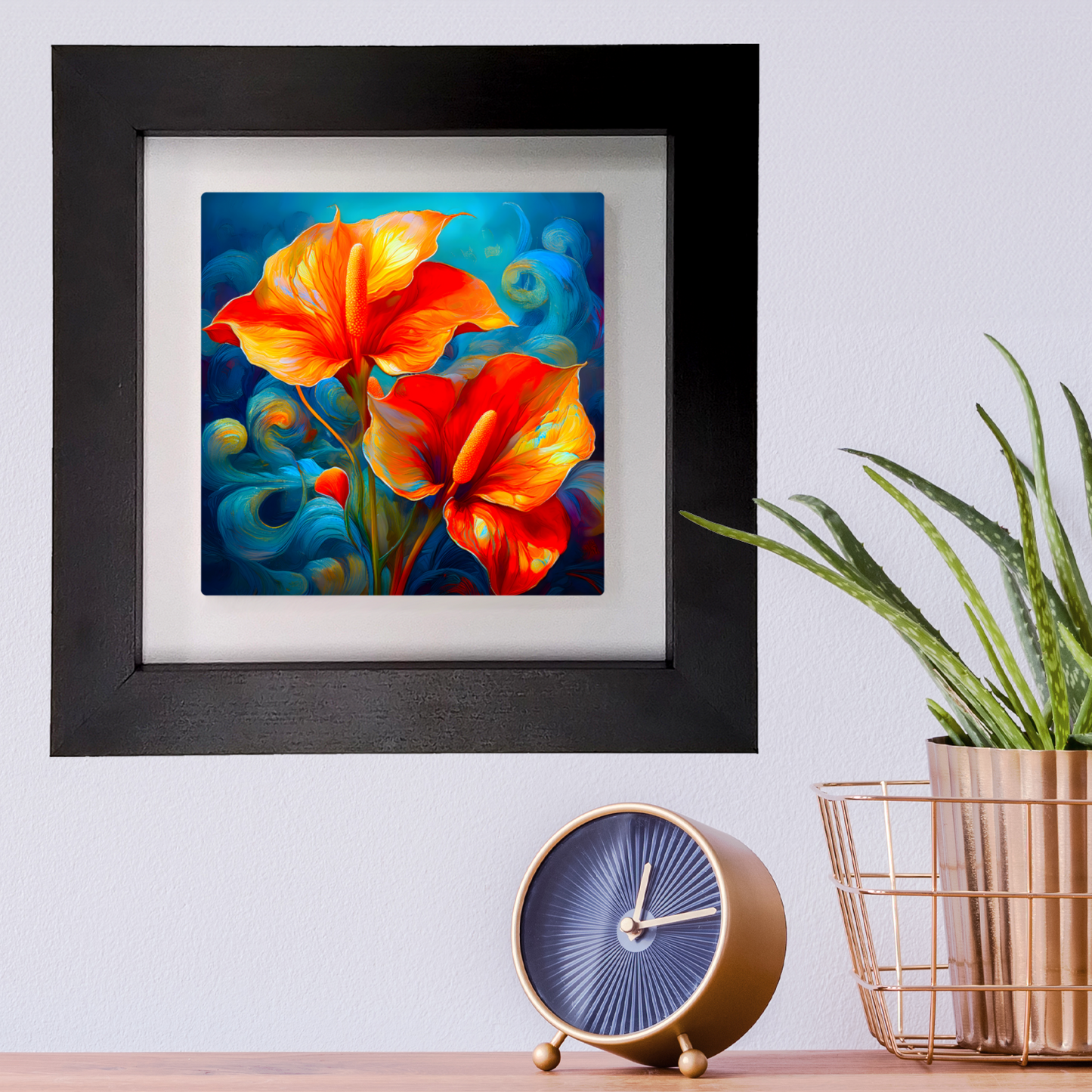Anthurium 8, Ceramic Art Print, Unique Image, Highly Detailed, Vibrant Colours, Gift Idea, an enduring gift...