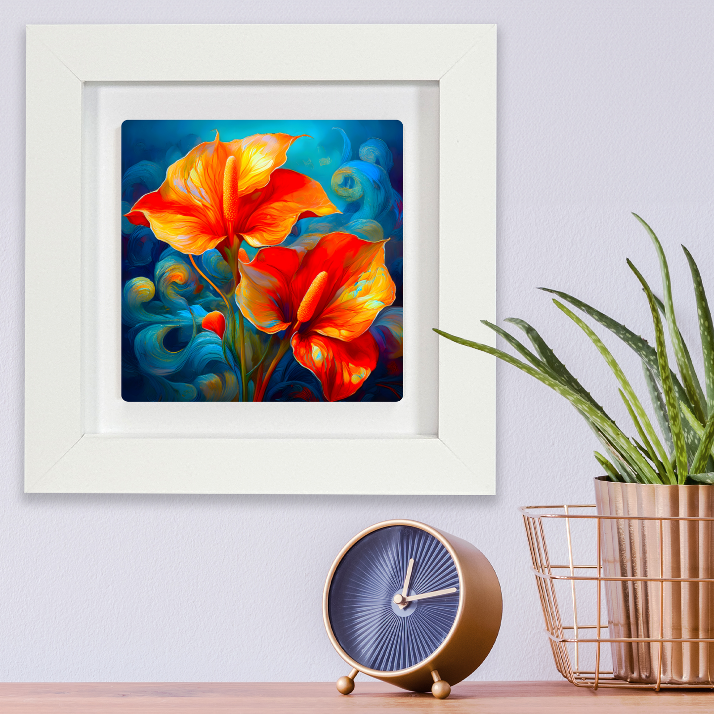 Anthurium 8, Ceramic Art Print, Unique Image, Highly Detailed, Vibrant Colours, Gift Idea, an enduring gift...