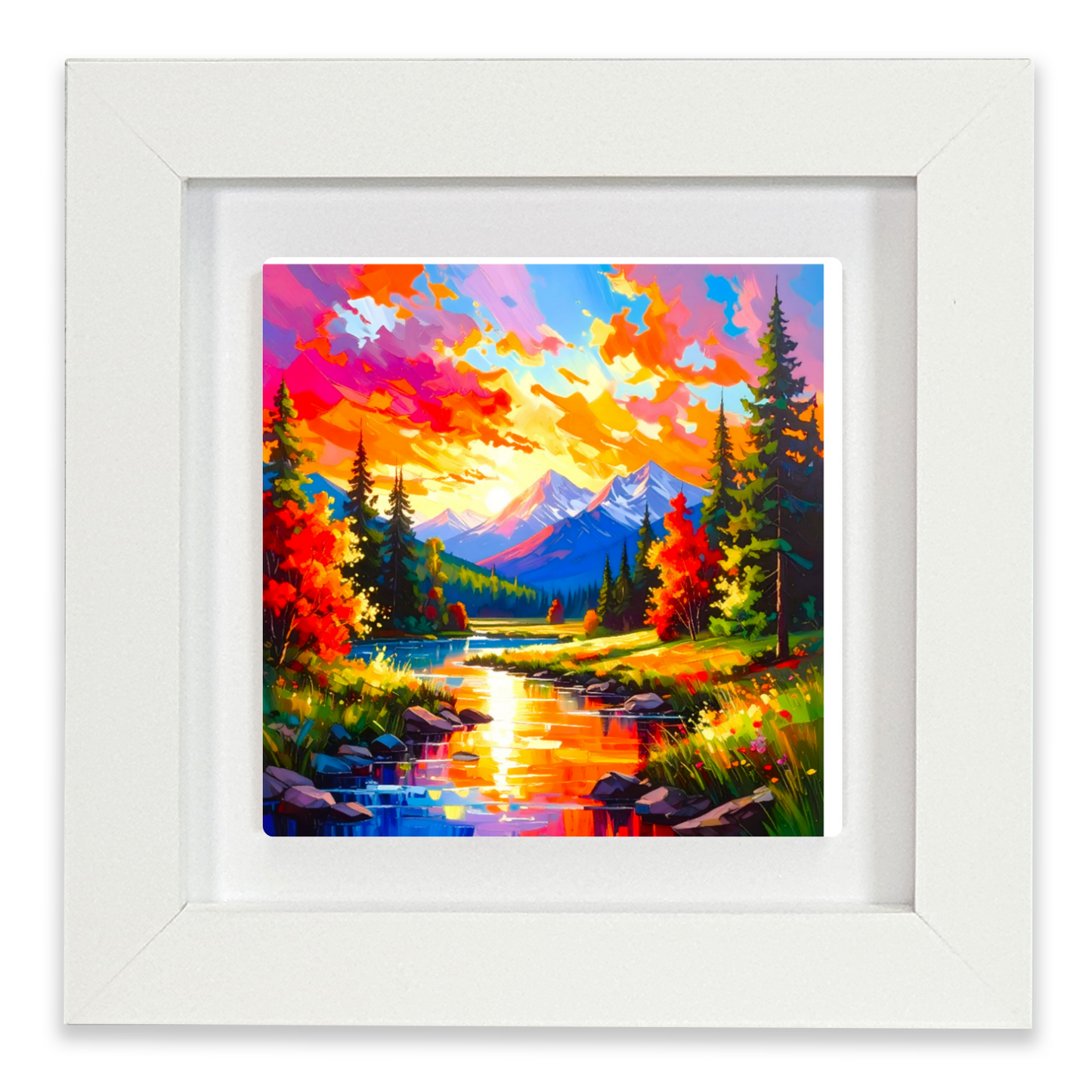 Abstract Landscape 1, Ceramic Art Print, Unique Image, Highly Detailed, Vibrant Colours, Gift Idea, an enduring gift...