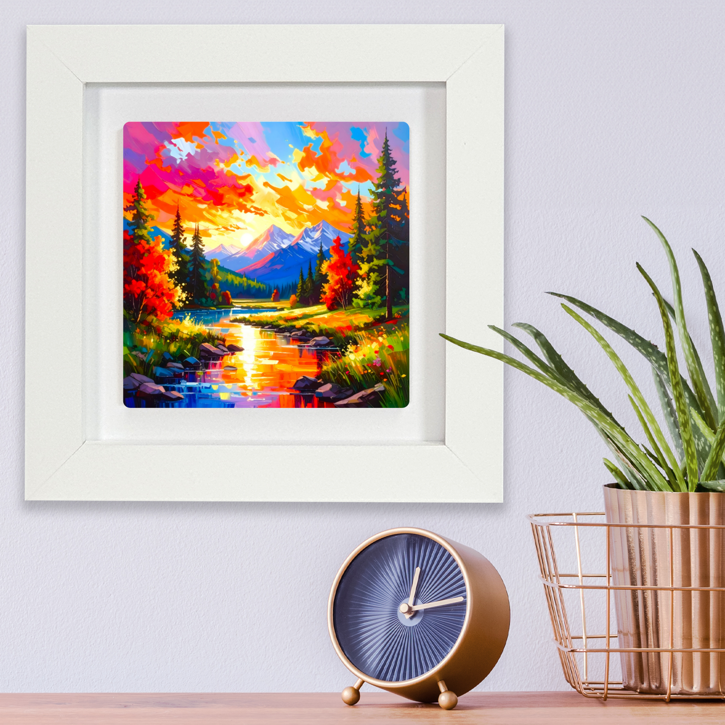 Abstract Landscape 1, Ceramic Art Print, Unique Image, Highly Detailed, Vibrant Colours, Gift Idea, an enduring gift...