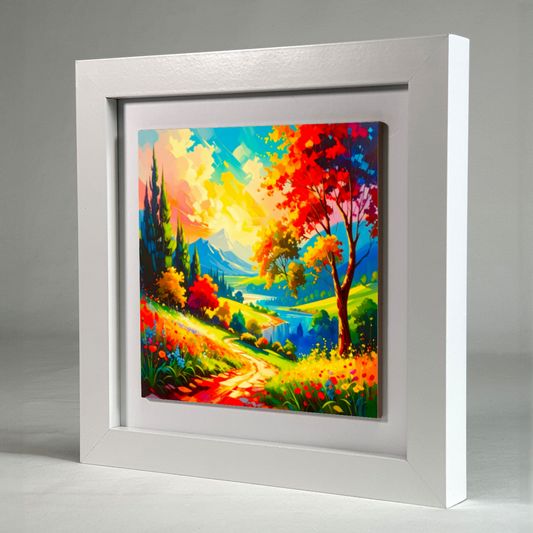 Abstract Landscape 2, Ceramic Art Print, Unique Image, Highly Detailed, Vibrant Colours, an enduring gift...