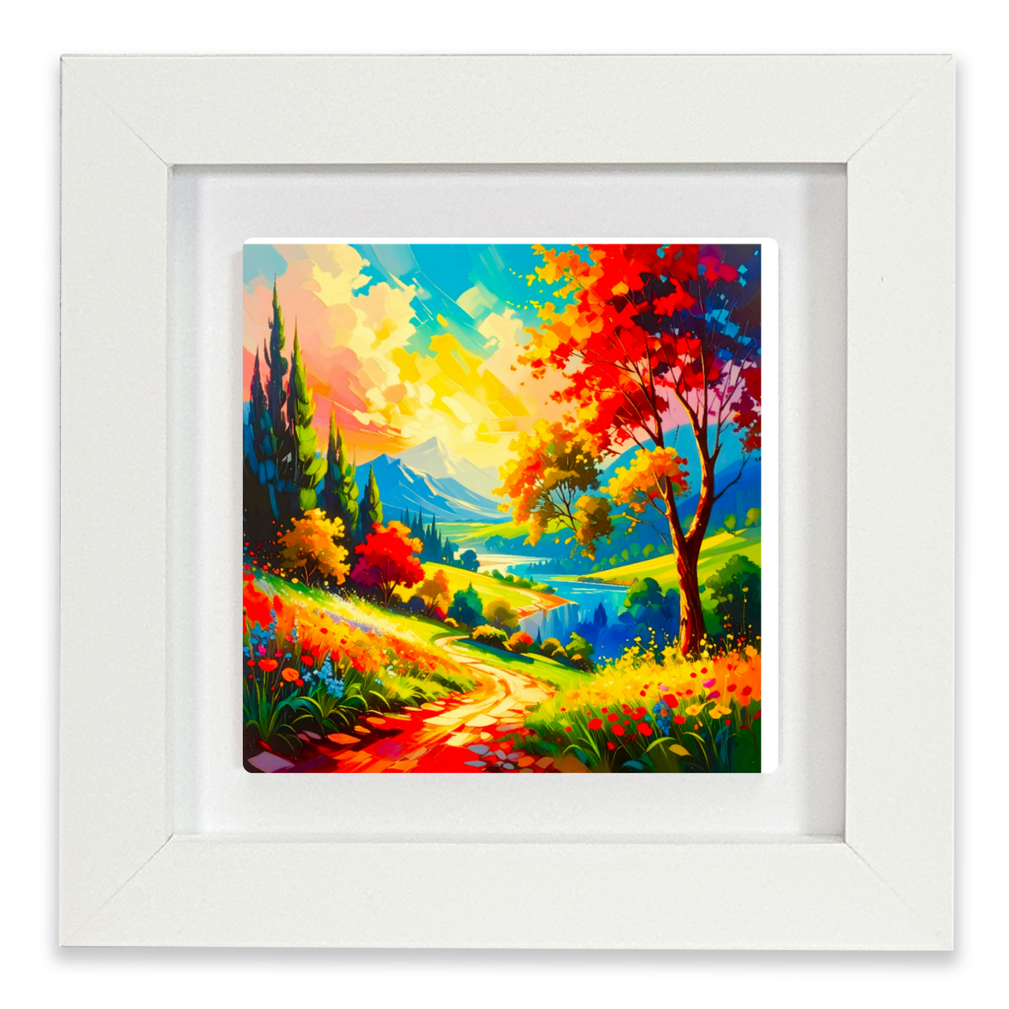 Abstract Landscape 2, Ceramic Art Print, Unique Image, Highly Detailed, Vibrant Colours, an enduring gift...