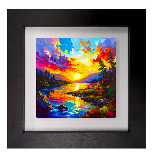 Abstract Landscape 3, Ceramic Art Print, Unique Image, Highly Detailed, Vibrant Colours, an enduring gift...