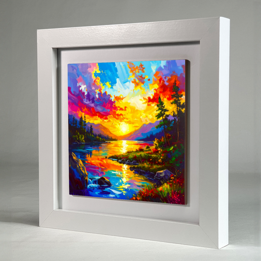 Abstract Landscape 3, Ceramic Art Print, Unique Image, Highly Detailed, Vibrant Colours, an enduring gift...