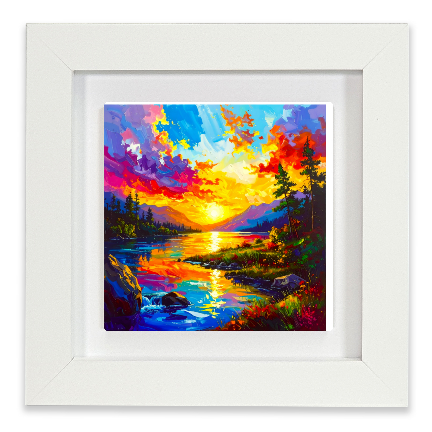Abstract Landscape 3, Ceramic Art Print, Unique Image, Highly Detailed, Vibrant Colours, an enduring gift...