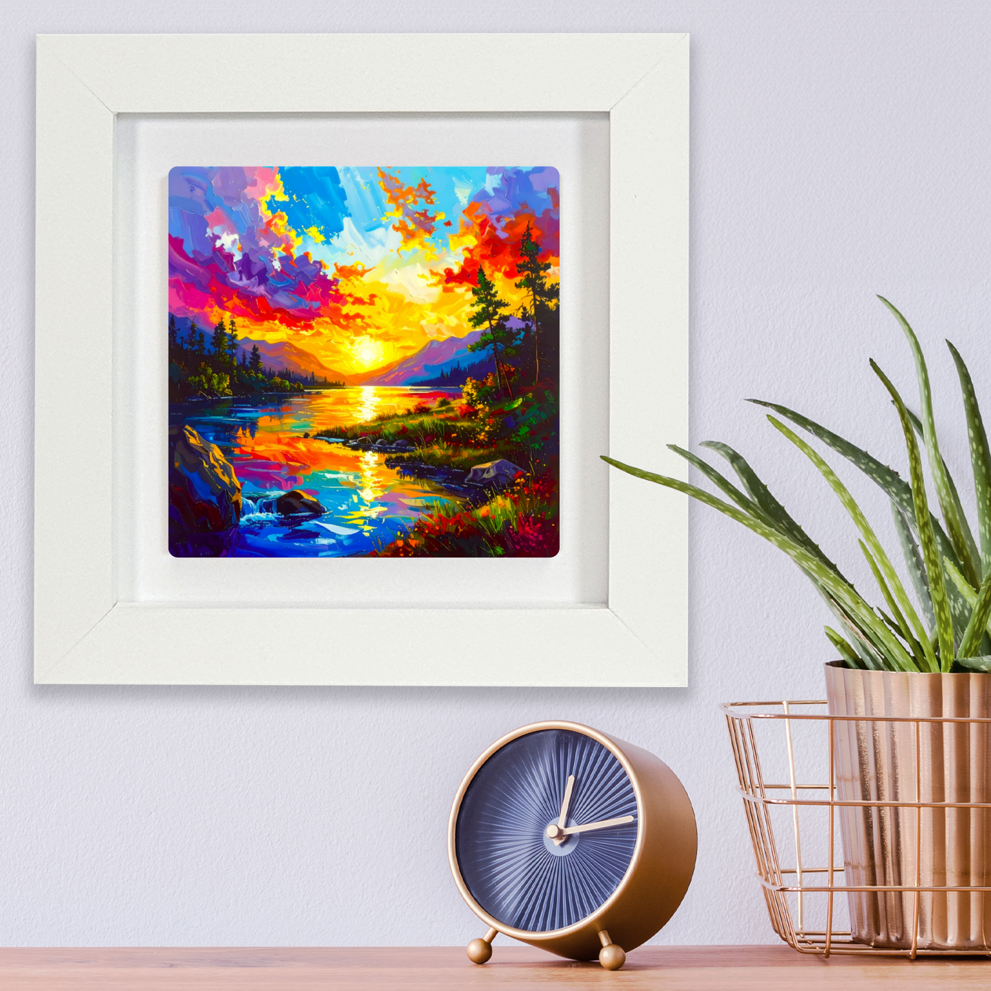 Abstract Landscape 3, Ceramic Art Print, Unique Image, Highly Detailed, Vibrant Colours, an enduring gift...