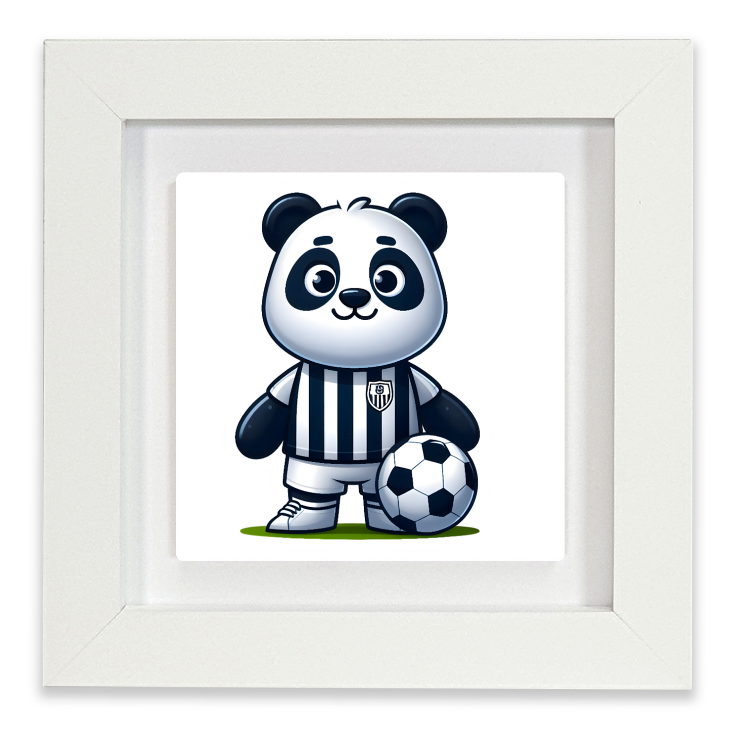 Panda Footballer 2, Ceramic Art Print, Unique Image, Highly Detailed, Vibrant Colours, Depth Of Field, Great Gift Idea...