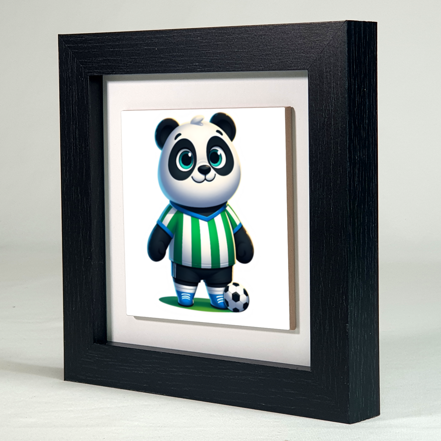 Panda Fotballer 5, Ceramic Art Print, Unique Images, Designs, Vibrant Colours, Depth Of Field, An Enduring Gift...