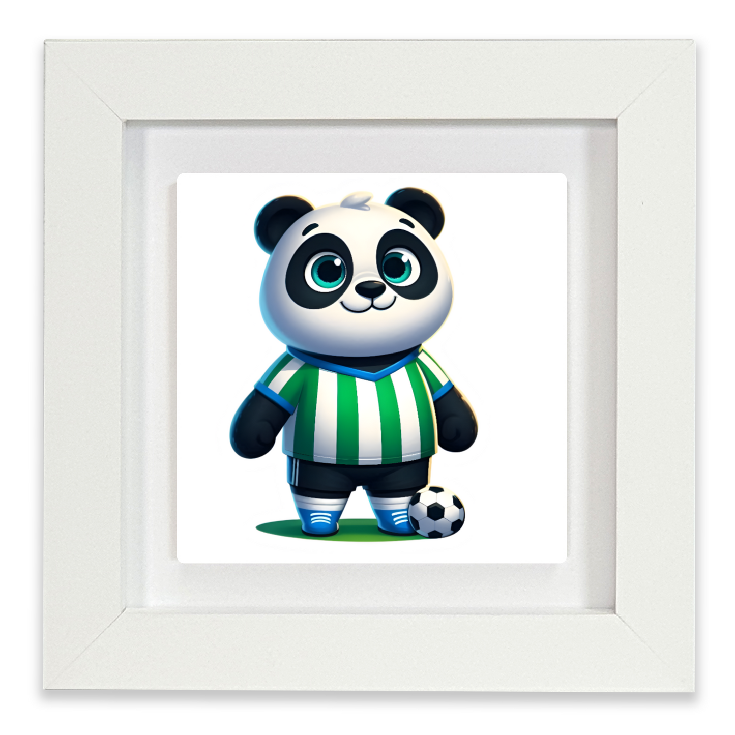 Panda Fotballer 5, Ceramic Art Print, Unique Images, Designs, Vibrant Colours, Depth Of Field, An Enduring Gift...