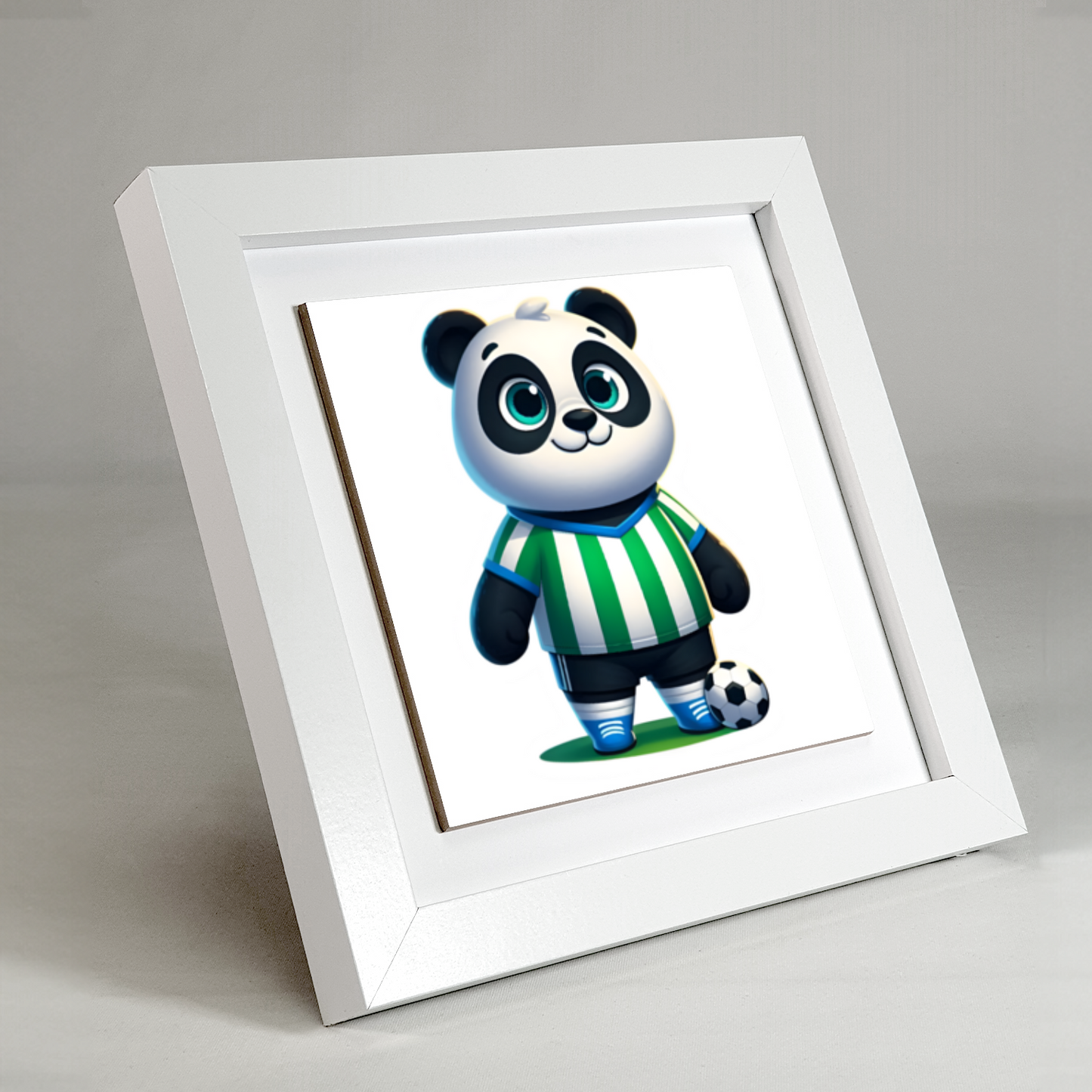 Panda Fotballer 5, Ceramic Art Print, Unique Images, Designs, Vibrant Colours, Depth Of Field, An Enduring Gift...