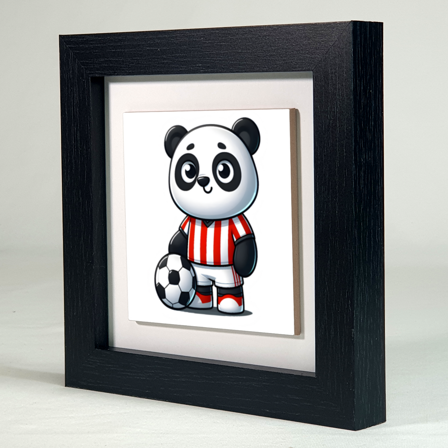 Panda Footballer 6, Ceramic Art Print, Unique Images, Highly Detailed Designs, Vibrant Colours, Great Depth Of Field...