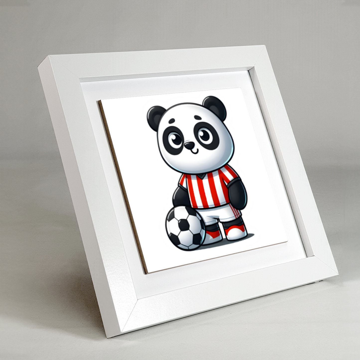 Panda Footballer 6, Ceramic Art Print, Unique Images, Highly Detailed Designs, Vibrant Colours, Great Depth Of Field...