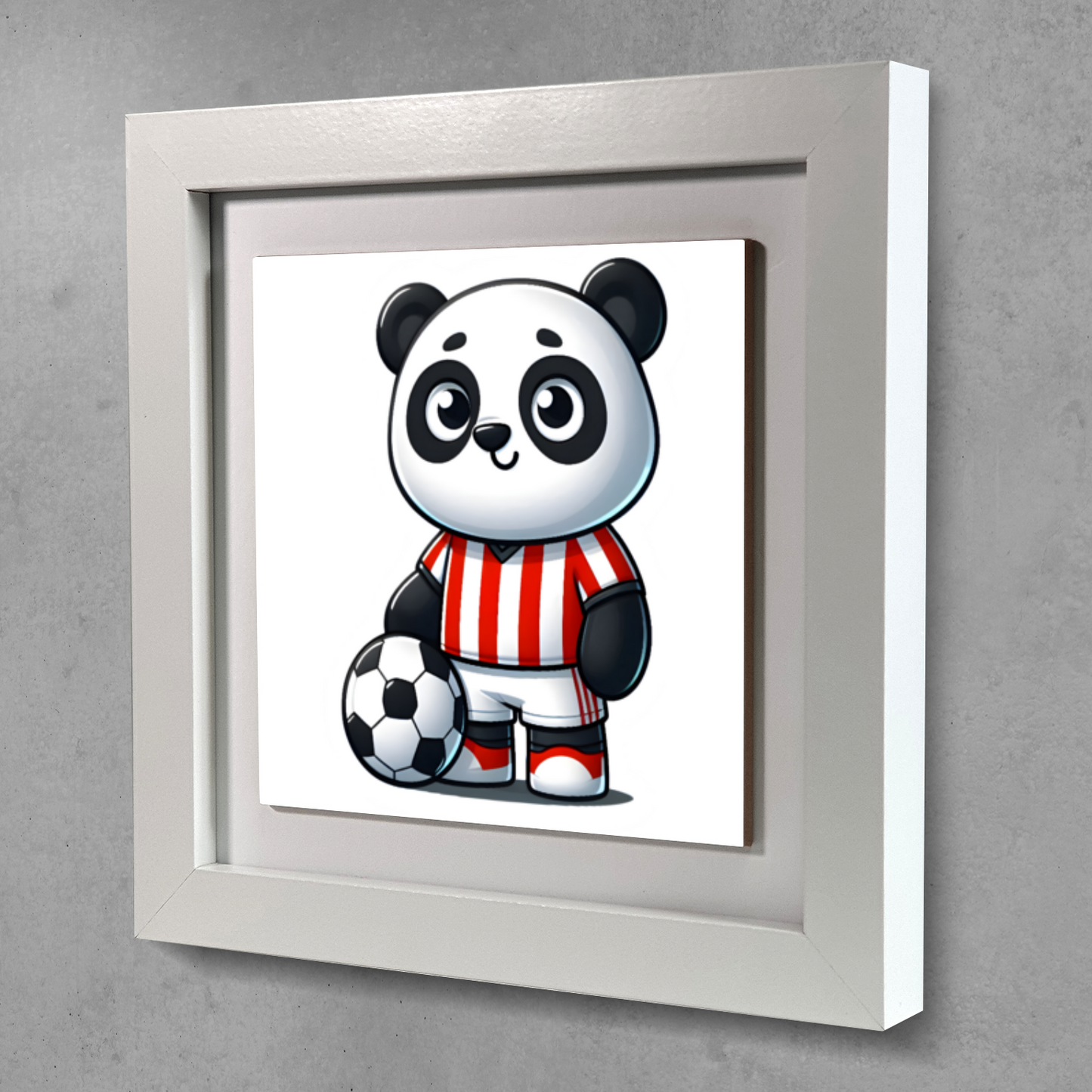 Panda Footballer 6, Ceramic Art Print, Unique Images, Highly Detailed Designs, Vibrant Colours, Great Depth Of Field...
