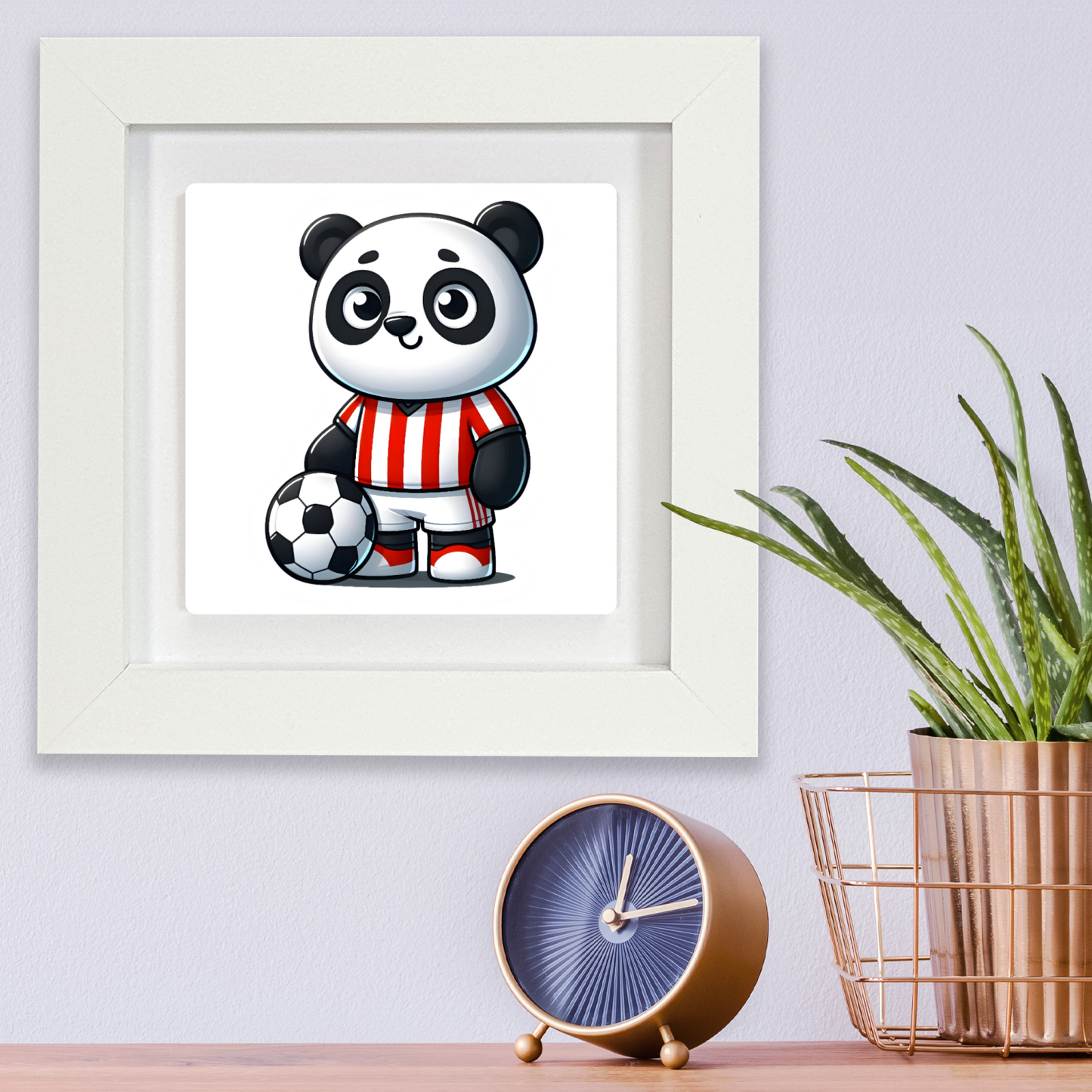 Panda Footballer 6, Ceramic Art Print, Unique Images, Highly Detailed Designs, Vibrant Colours, Great Depth Of Field...