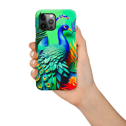 Peacock 1, Tough Phone Case, Full Wrap Technology, Crafted From Premium Polycarbonate, Great Gift Idea...