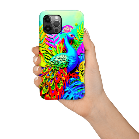 Peacock 4, Tough Phone Case, Full Wrap Technology, Crafted From Premium Polycarbonate, Great Gift Idea...