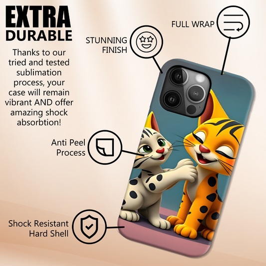 Cat 1, Tough Phone Case, Full Wrap Technology, Crafted From Premium Polycarbonate, Unique Image...