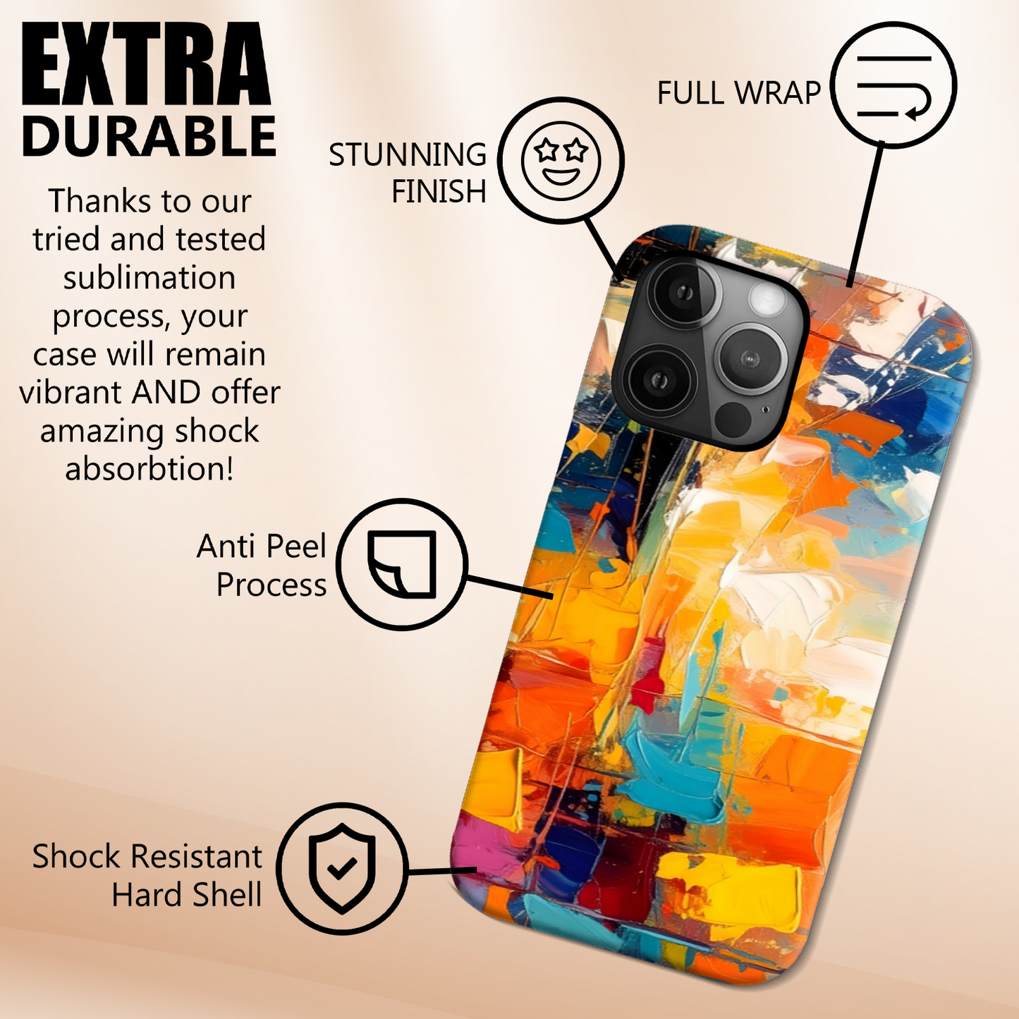 Cultural Fusion 3, Slim Phone Case, Crafted From Premium Polycarbonate, Full Image Wrap, Unique Image...