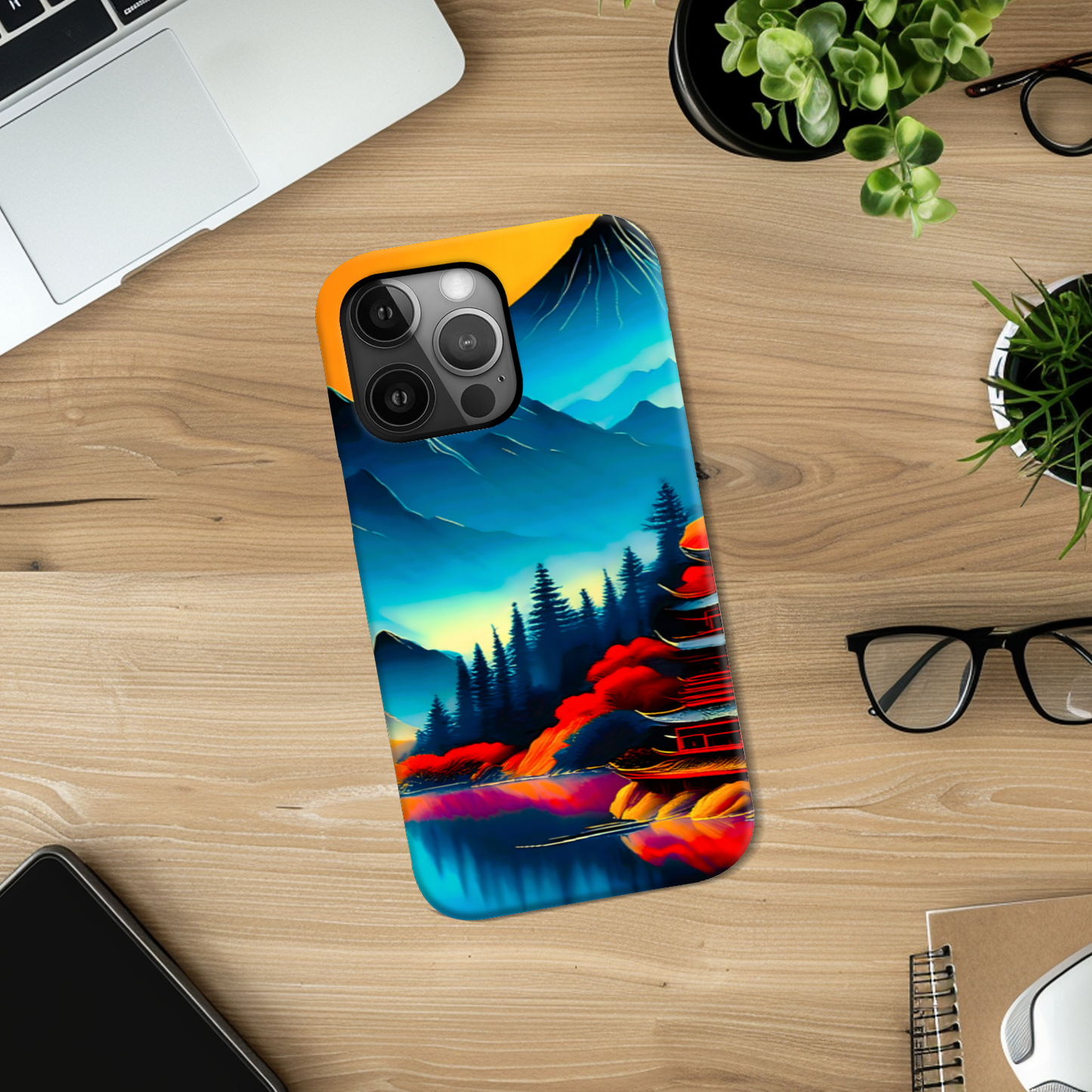 Chinese Art 1, Tough Phone Case, Crafted From Premium Polycarbonate, Full Image Wrap, Unique Image...