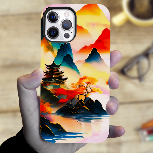 Chinese Art 2, Tough Phone Case, Full Wrap Technology, Crafted From Premium Polycarbonate, Unique Image...