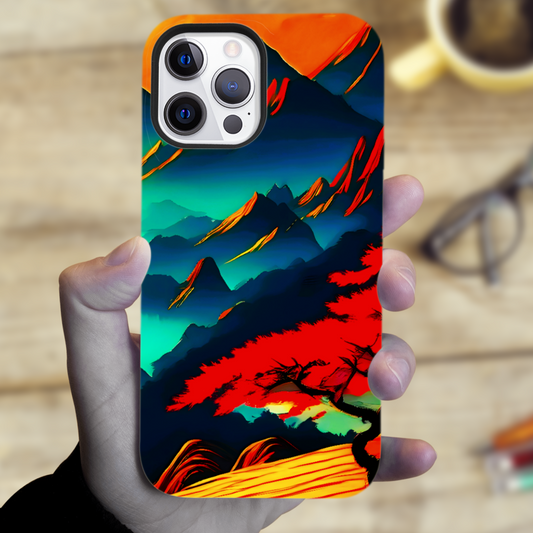 Chinese Art 3, Tough Phone Case, Full Wrap Technology, Crafted From Premium Polycarbonate, Unique Image...