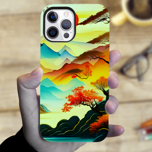 Chinese Art 4, Tough Phone Case, Full Wrap Technology, Crafted From Premium Polycarbonate, Unique Image...