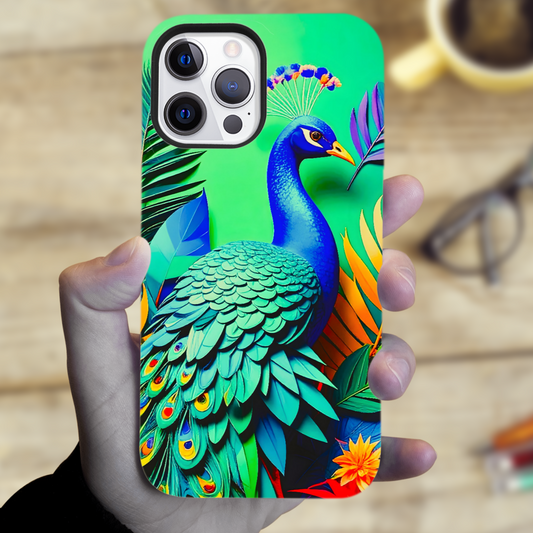 Peacock M1, MagSafe iPhone Case, Full Wrap Technology, Crafted From Premium Polycarbonate...