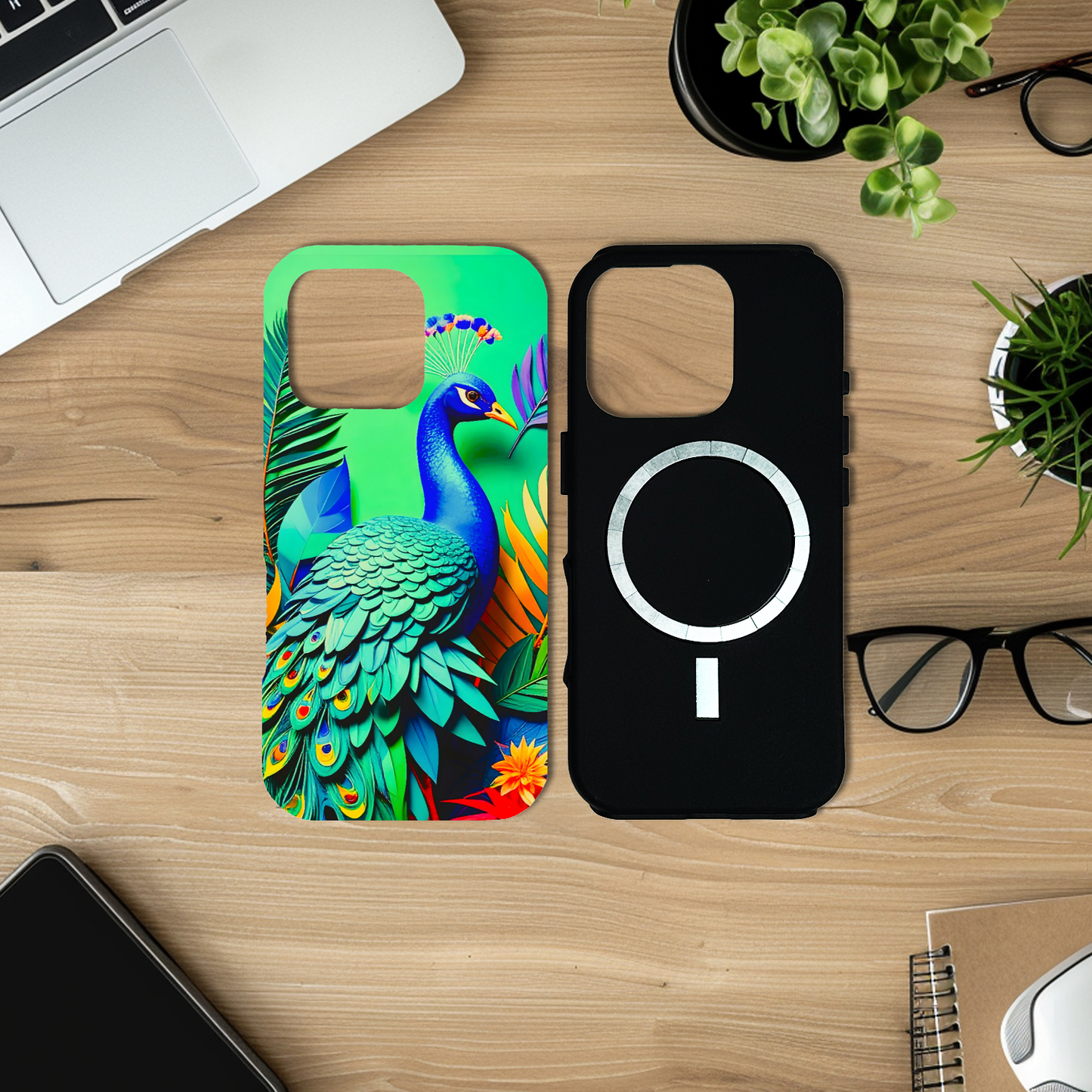 Peacock  M1, MagSafe iPhone Case, Full Wrap Technology, Crafted From Premium Polycarbonate...