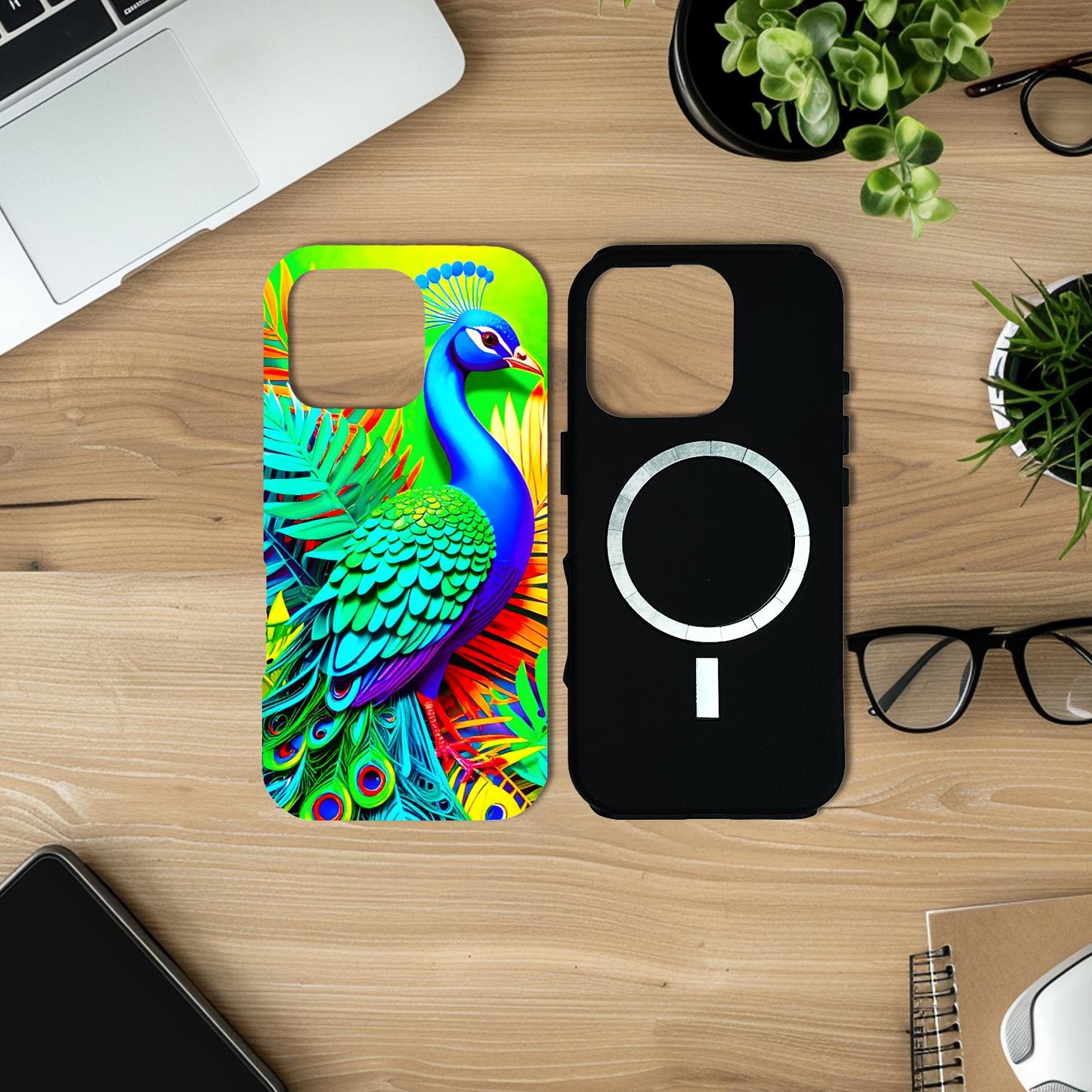 Peacock M3, MagSafe Tough iPhone Case, Full Wrap Technology, Crafted From Premium Polycarbonate...