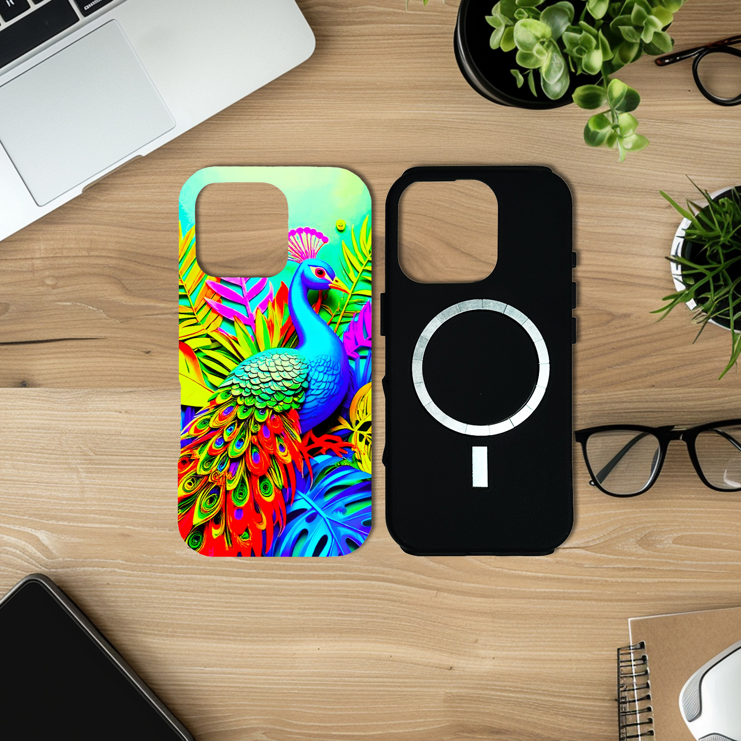 Peacock M4, MagSafe Tough iPhone Case, Full Wrap Technology, Crafted From Premium Polycarbonate...