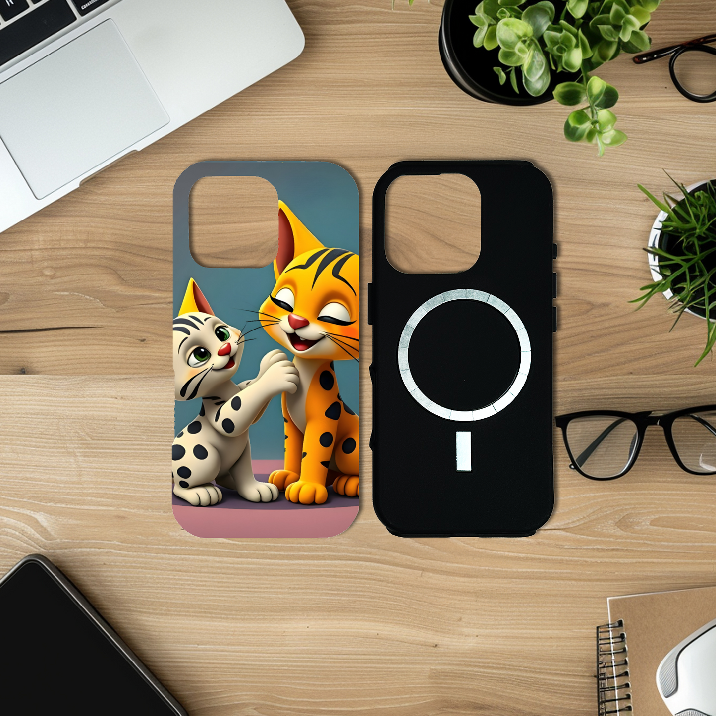 Cats 1, MagSafe Tough iPhone Case, Full Wrap Technology, Crafted From Premium Polycarbonate...