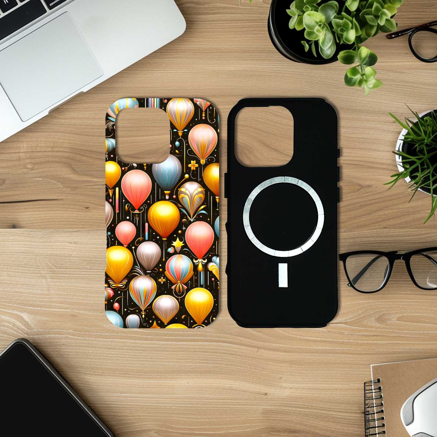 Balloons M3, Magsafe Tough iPhone Case, Full Wrap Technology, Crafted From Premium Polycarbonate, Unique Image...