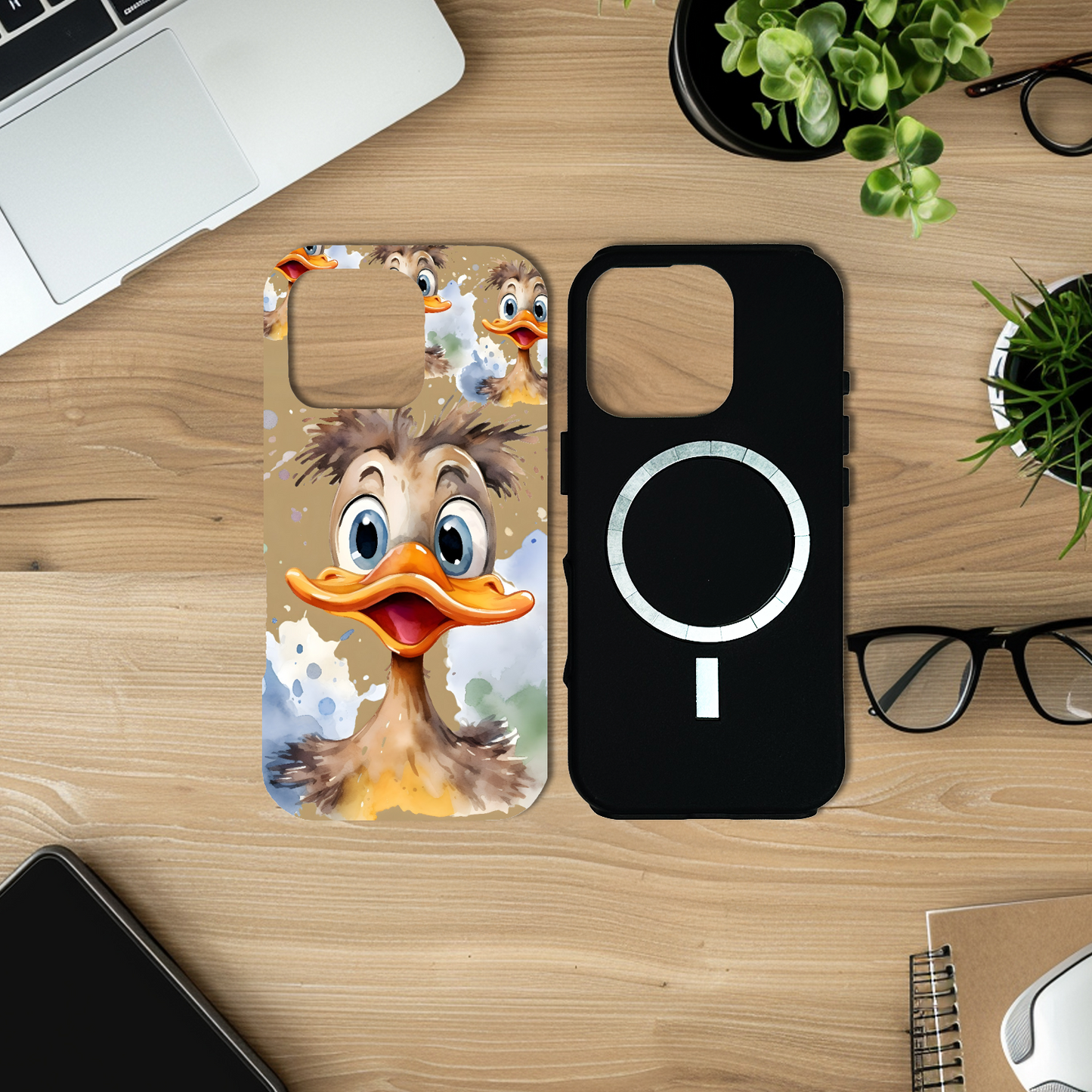 Funky Birds B3, Magsafe Tough iPhone Case, Full Wrap Technology, Crafted From Premium Polycarbonate, Unique Image...